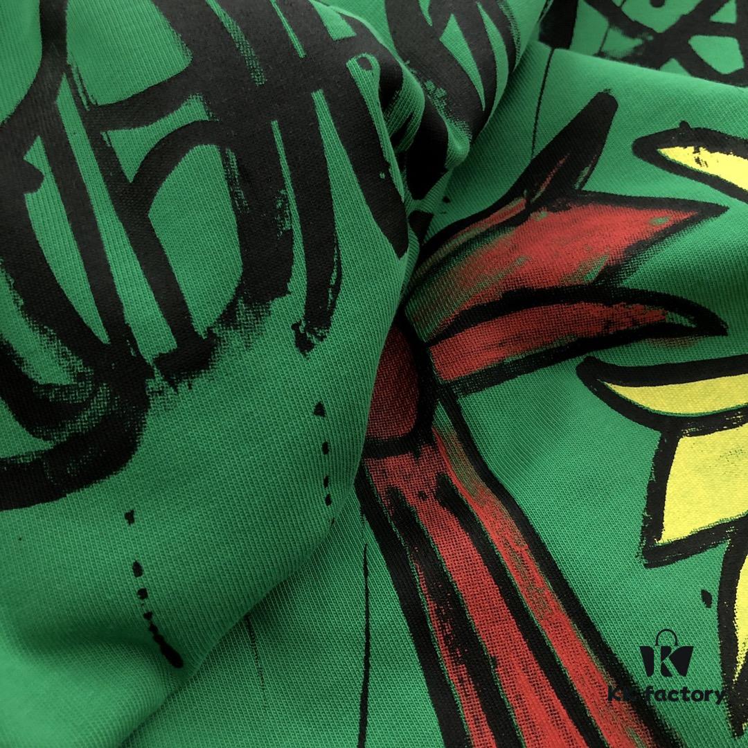 Chrome Hearts 2025 New Graffiti Print Short Sleeve T-Shirt △ Original Fabric △ High Version △ Premium Quality Influencer & Celebrity Style △ 320g Garment Washed Horseshoe Cross Graffiti Process △ Horseshoe Cross Print △ Extremely Versatile and Stylish △ Full Triple Labeling △ Unisex Essential Must-Have Tee