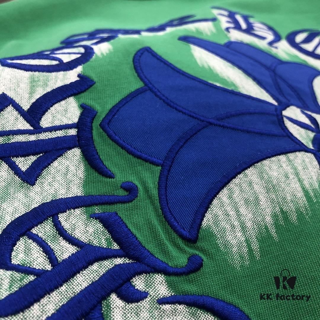 Chrome Hearts 2025 New Embroidered Graffiti Print Short Sleeve T-Shirt △ Original Fabric △ High Version △ Premium Quality Influencer & Celebrity Style △ 320g Garment Washed △ Horse Hoof Cross Embroidery and Graffiti Printing △ Fully Matchable and Stylish △ Complete Three Labels △ Unisex Design △ Must-Have Essential