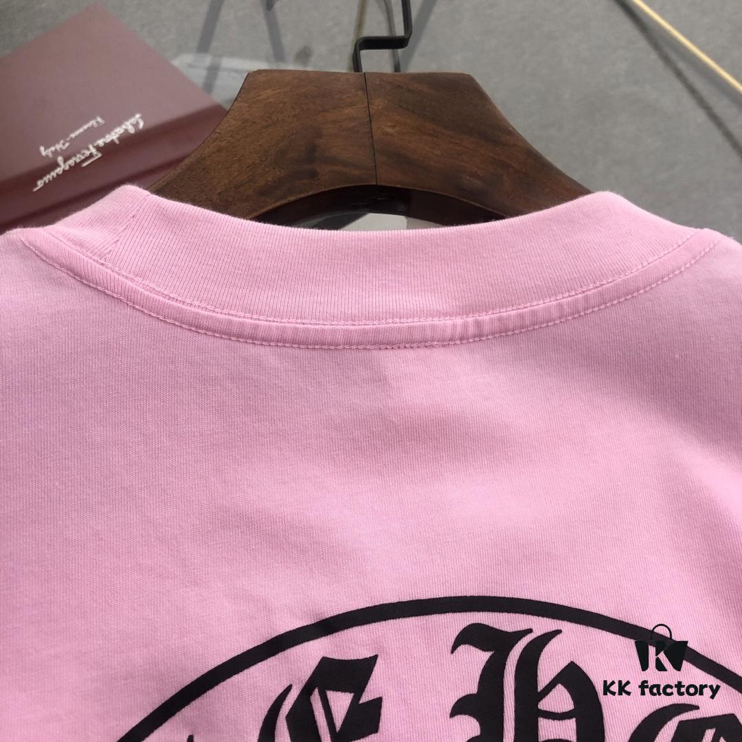 Chrome Hearts 2025 New Embroidered Graffiti Print Short Sleeve T-Shirt △ Original Fabric △ High Version △ Premium Quality Influencer and Celebrity Style △ 320g Garment Washed △ Horsehoof Cross Embroidery and Graffiti Printing △ Extremely Versatile and Stylish △ Complete Three Labels △ Unisex Must-Have Style