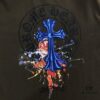 Chrome Hearts 2025 New Embroidered Graffiti Print Short Sleeve T-Shirt △ Original Fabric △ High Version △ Premium Quality Influencer and Celebrity Style △ 320g Garment Washed △ Horse Hoof Cross Embroidery and Graffiti Printing △ Extremely Versatile and Stylish △ Full Triple Label △ Unisex Essential
