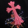 Chrome Hearts 2025 New Embroidered Graffiti Print Short Sleeve T-Shirt △ Original Fabric △ High-Version △ Premium Quality Influencer & Celebrity Style 320g Garment Washed Embroidered Horseshoe Cross Graffiti Craft Horseshoe Cross Print Unisex Versatile Must-Have Tee with Full Triple Labels