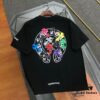 Chrome Hearts 2025 New Embroidered Graffiti Print Short Sleeve T-Shirt △ Original Fabric △ High Version △ Premium Quality Influencer & Celebrity Style 320g Garment Washed Embroidered Horse Hoof Cross Graffiti Design Ultra Versatile Stylish Unisex Tee Complete with Triple Tags Essential Wardrobe Staple