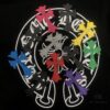 Chrome Hearts 2025 New Embroidered Graffiti Print Short Sleeve T-Shirt △ Original Fabric △ High Version △ Premium Quality Influencer & Celebrity Style 320g Garment Washed Embroidered Horse Hoof Cross Graffiti Design Ultra Versatile Stylish Unisex Tee Complete with Triple Tags Essential Wardrobe Staple