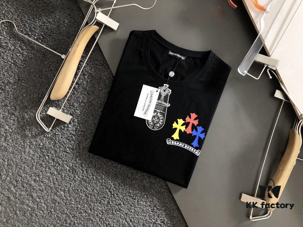 Chrome Hearts 2025 Latest Print Short Sleeve T-Shirt, High-Quality Cabinet Original Order, Top-Grade Craftsmanship with Imported Fabric