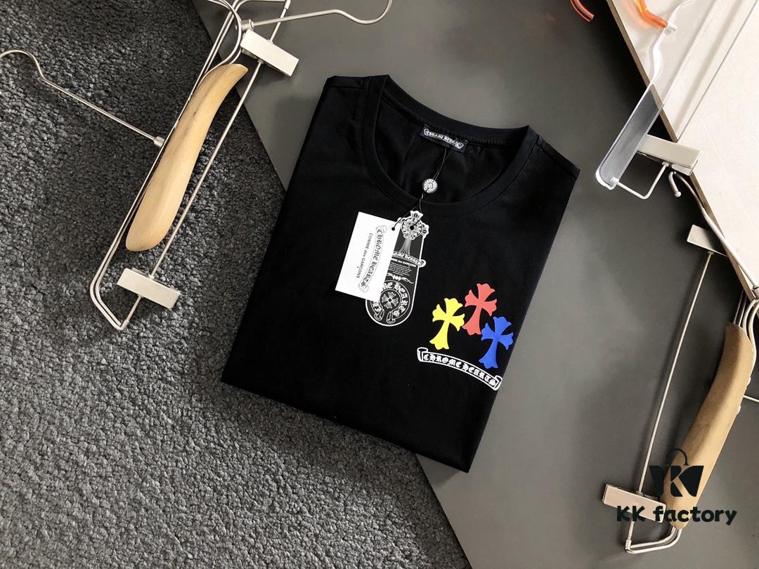 Chrome Hearts 2025 Latest Print Short Sleeve T-Shirt, High-Quality Cabinet Original Order, Top-Grade Craftsmanship with Imported Fabric