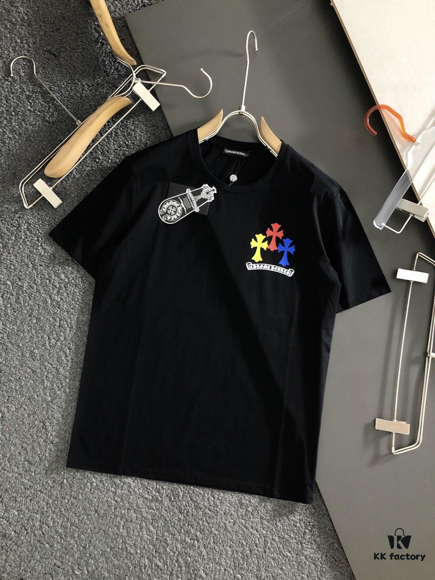 Chrome Hearts 2025 Latest Print Short Sleeve T-Shirt, High-Quality Cabinet Original Order, Top-Grade Craftsmanship with Imported Fabric