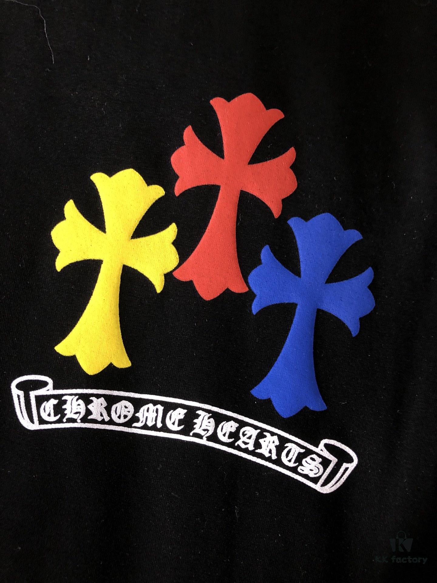 Chrome Hearts 2025 Latest Print Short Sleeve T-Shirt, High-Quality Cabinet Original Order, Top-Grade Craftsmanship with Imported Fabric