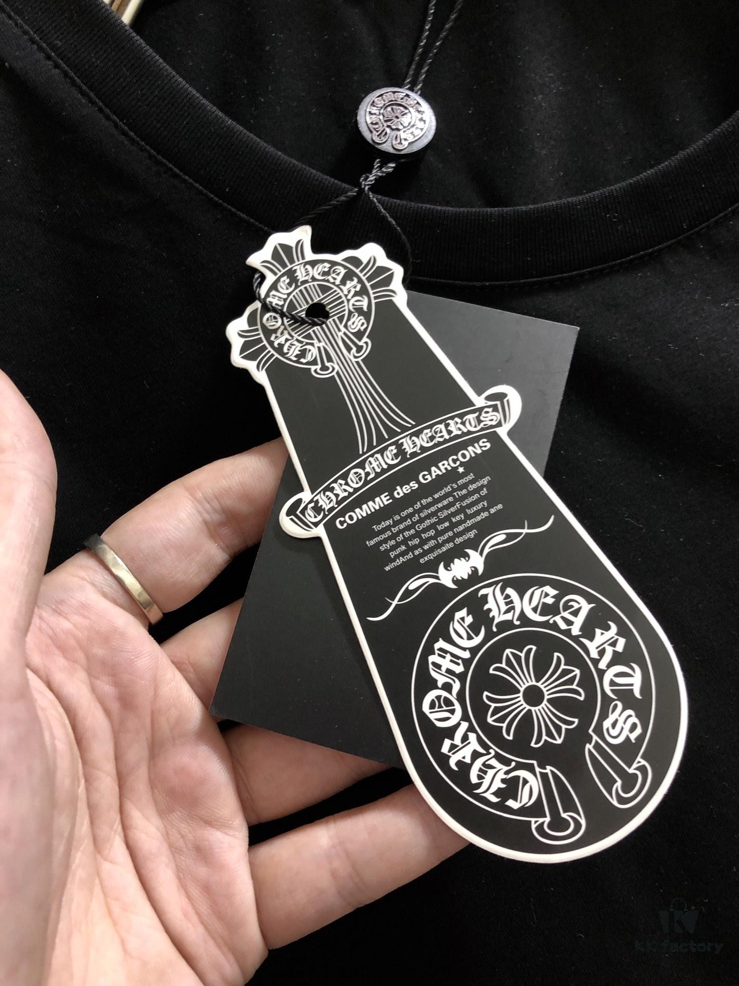 Chrome Hearts 2025 Latest Print Short Sleeve T-Shirt, High-Quality Cabinet Original Order, Top-Grade Craftsmanship with Imported Fabric