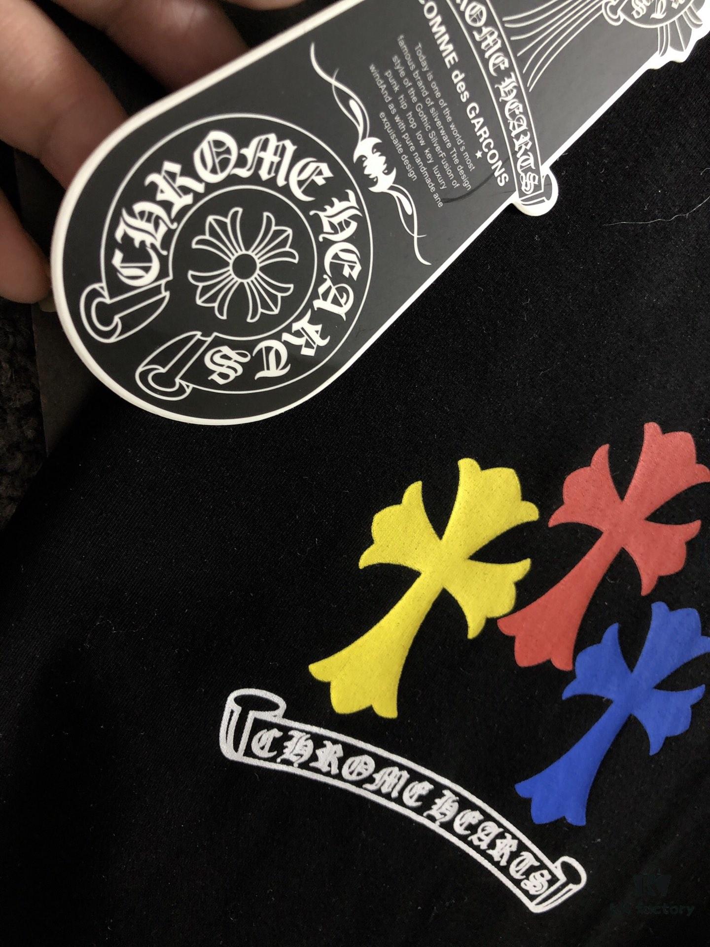 Chrome Hearts 2025 Latest Print Short Sleeve T-Shirt, High-Quality Cabinet Original Order, Top-Grade Craftsmanship with Imported Fabric