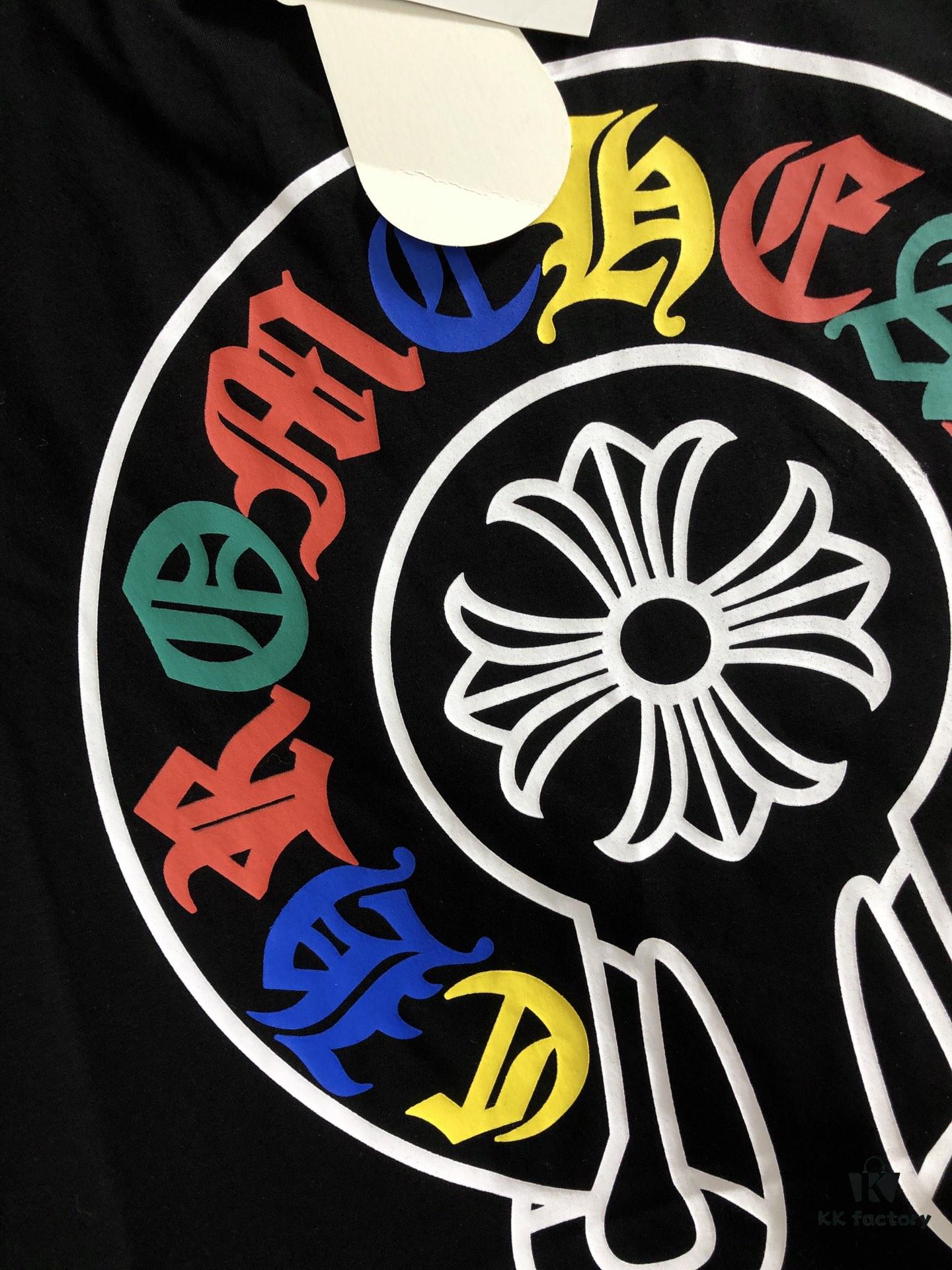 Chrome Hearts 2025 Latest Print Short Sleeve T-Shirt, High-Quality Cabinet Original Order, Top-Grade Craftsmanship with Imported Fabric