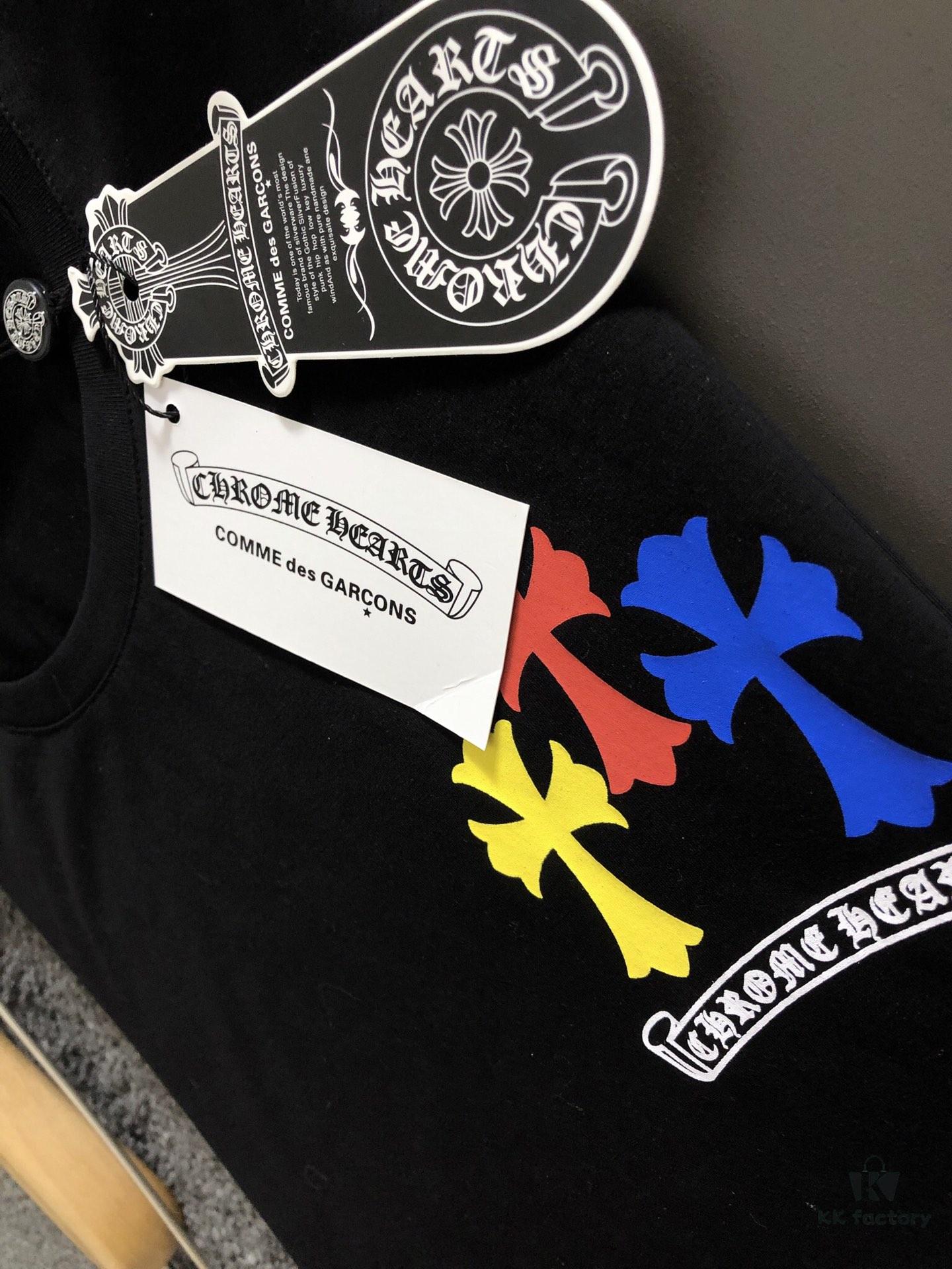 Chrome Hearts 2025 Latest Print Short Sleeve T-Shirt, High-Quality Cabinet Original Order, Top-Grade Craftsmanship with Imported Fabric