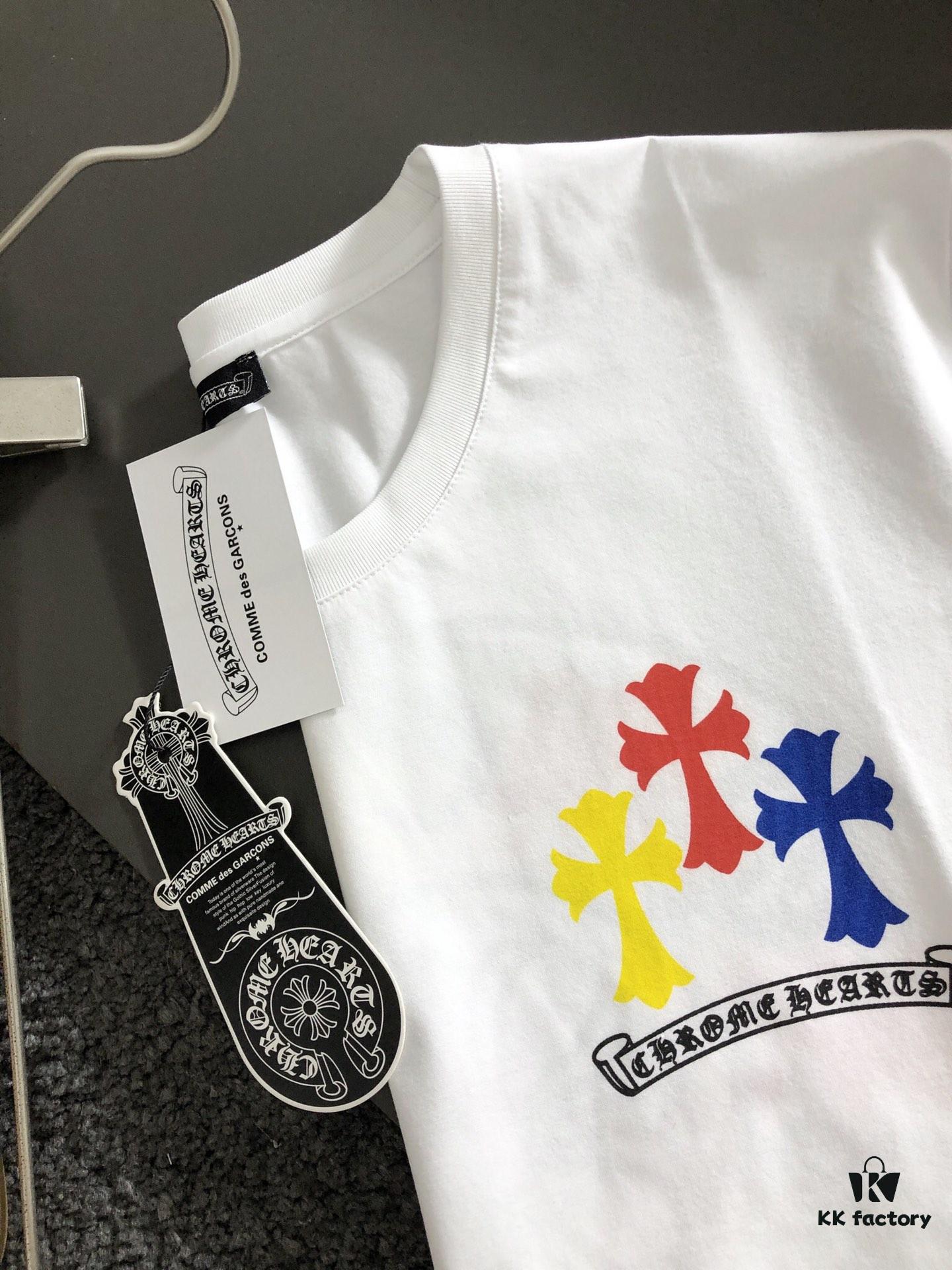 Chrome Hearts 2025 Latest Print Short-Sleeve T-Shirt, High-Quality Cabinet Original Order Tee, Premium Craftsmanship with Imported Fabric