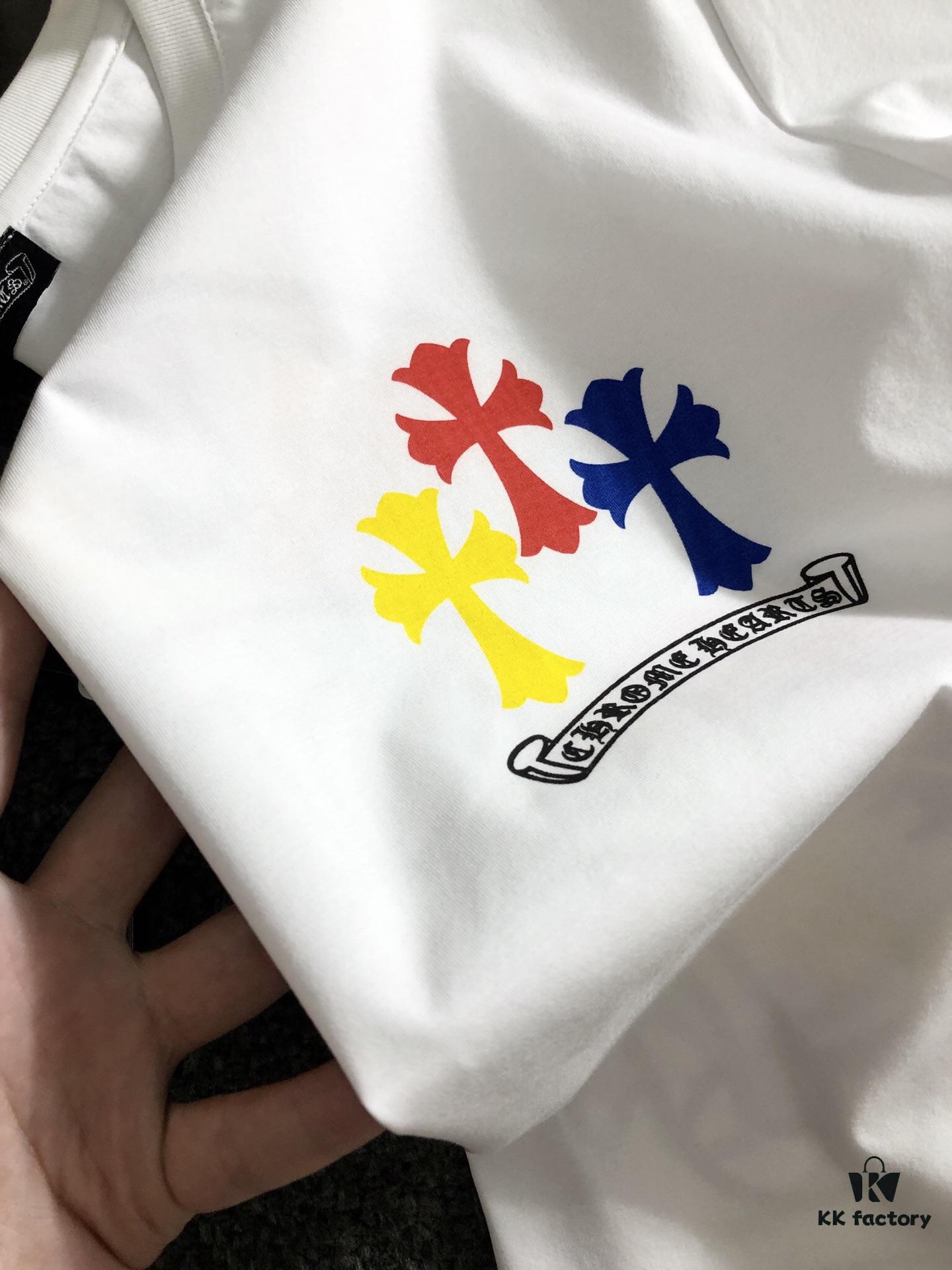 Chrome Hearts 2025 Latest Print Short-Sleeve T-Shirt, High-Quality Cabinet Original Order Tee, Premium Craftsmanship with Imported Fabric