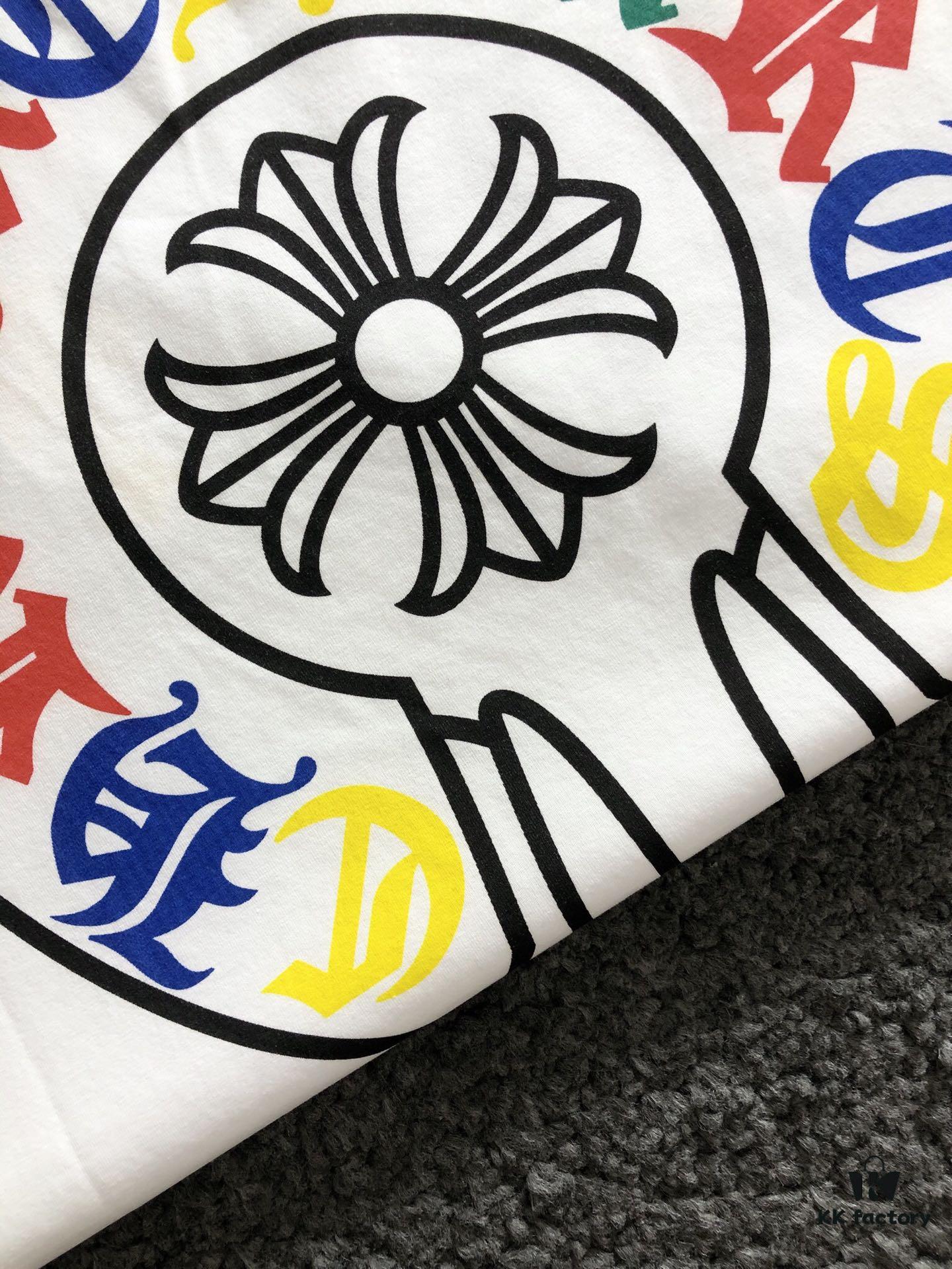 Chrome Hearts 2025 Latest Print Short-Sleeve T-Shirt, High-Quality Cabinet Original Order Tee, Premium Craftsmanship with Imported Fabric