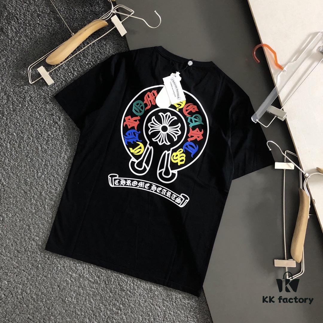 Chrome Hearts 2025 Latest Print Short-Sleeve T-Shirt, High-Quality Cabinet Original Order Tee, Premium Craftsmanship with Imported Fabric