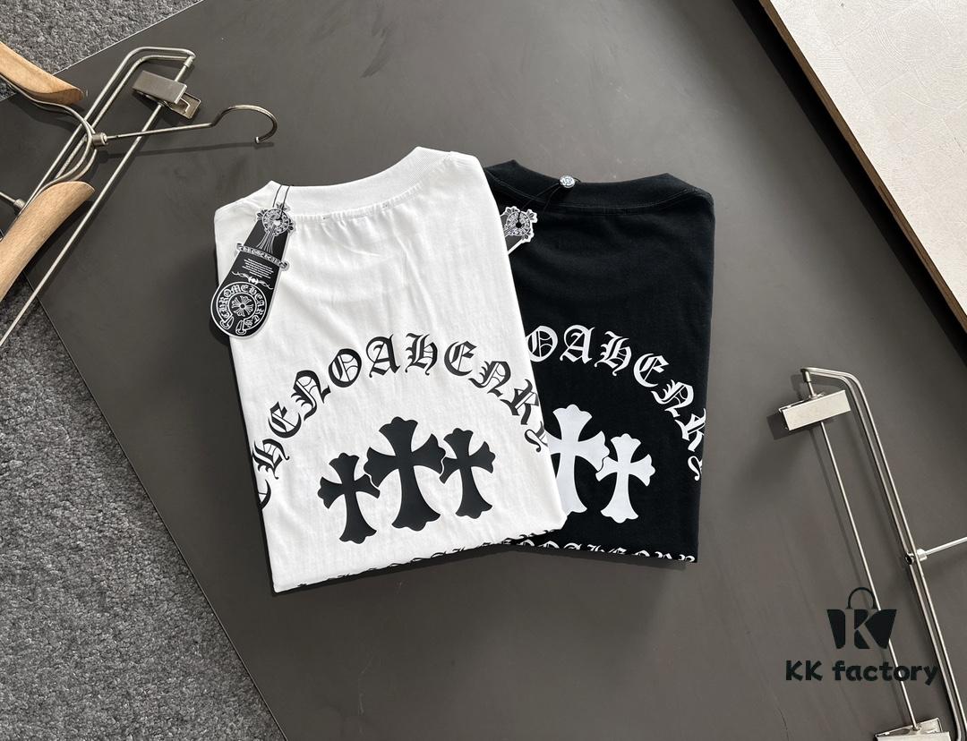 Chrome Hearts 2025 Newest Print Short Sleeve T-Shirt, High-Quality Cabinet Original Order, Top-Tier Craftsmanship with Imported Fabric