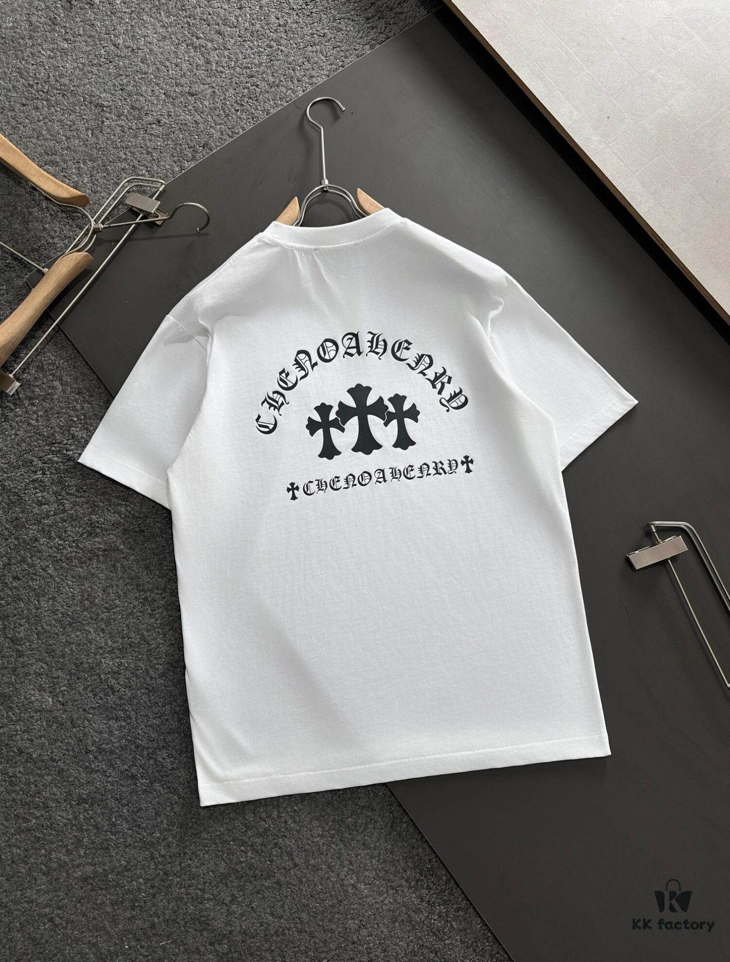 Chrome Hearts 2025 Newest Print Short Sleeve T-Shirt, High-Quality Cabinet Original Order, Top-Tier Craftsmanship with Imported Fabric