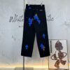 Chrome Hearts | Crocodile Heart Top-Quality Bull Denim F&F Exclusive 1of1 Carhartt Base Blue Patchwork Jeans