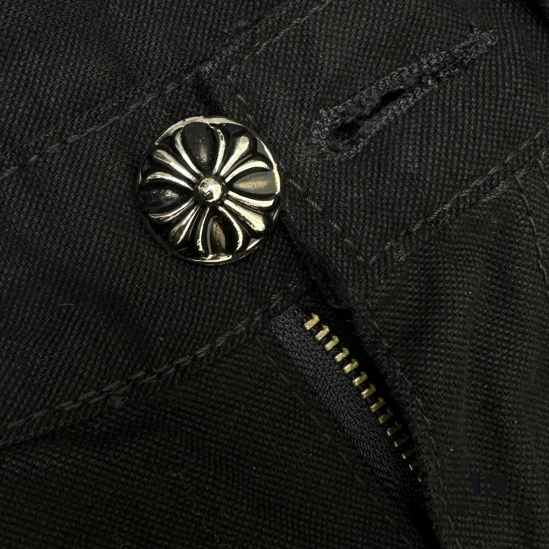 Chrome Hearts | Crocodile Heart Top-Quality Bull Denim F&F Exclusive 1of1 Carhartt Base Blue Patchwork Jeans