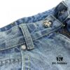 Chrome Hearts Graffiti Patchwork Monster Denim Jeans with Large Silver Buckle (Top Version)