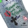 Chrome Hearts Graffiti Patchwork Monster Denim Jeans with Large Silver Buckle (Top Version)
