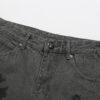 Chrome Hearts Official Exclusive Graffiti Painted Purple Bull Denim Jeans