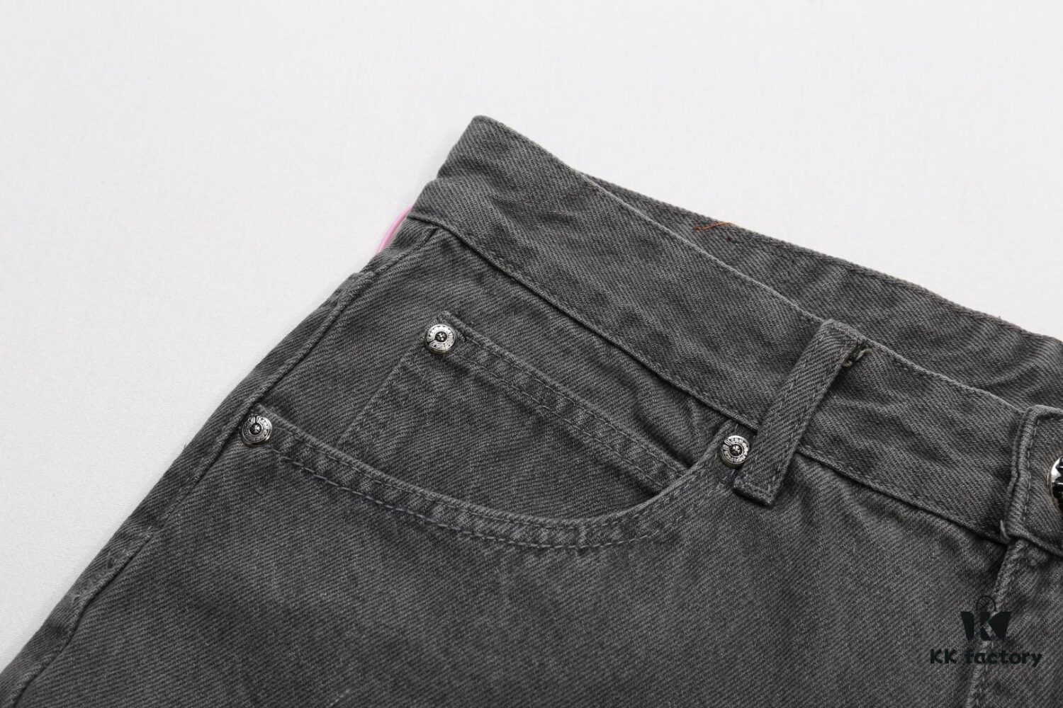 Chrome Hearts Official Exclusive Graffiti Painted Purple Bull Denim Jeans