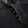 Chrome Hearts & Cult King Patchwork Leather Skull Face Smiley Black Denim Jeans