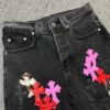 Chrome Hearts & Klutch Face Skull Patchwork Denim Jeans
