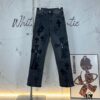 Chrome Hearts & CH Metal Cross New King Cow Denim Jeans