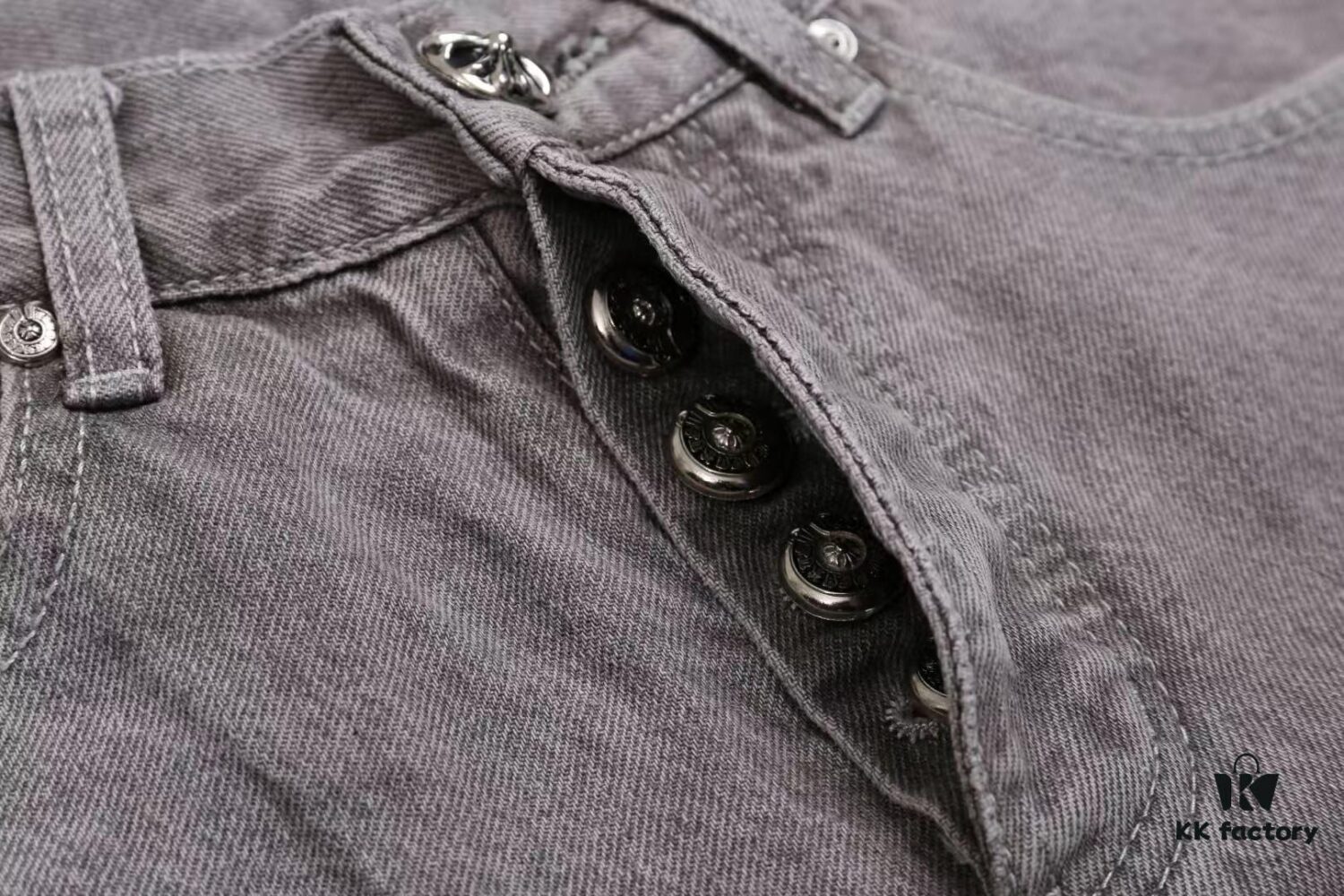 Chrome Hearts & CH Metal Cross New Style Premium Bull Denim Jeans