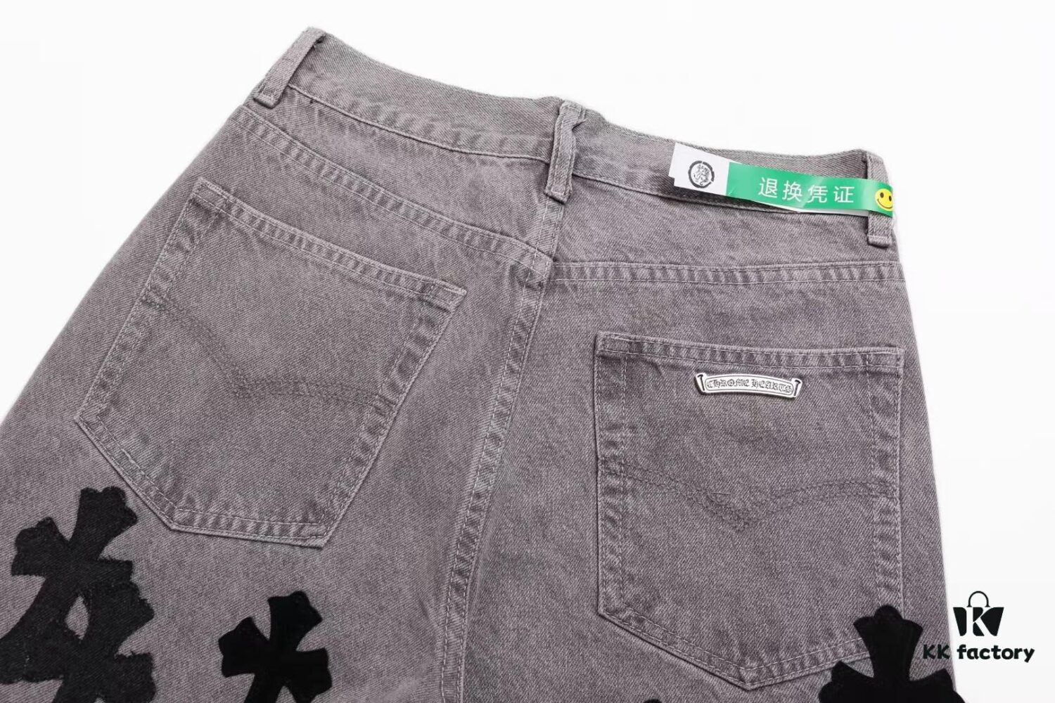 Chrome Hearts & CH Metal Cross New Style Premium Bull Denim Jeans