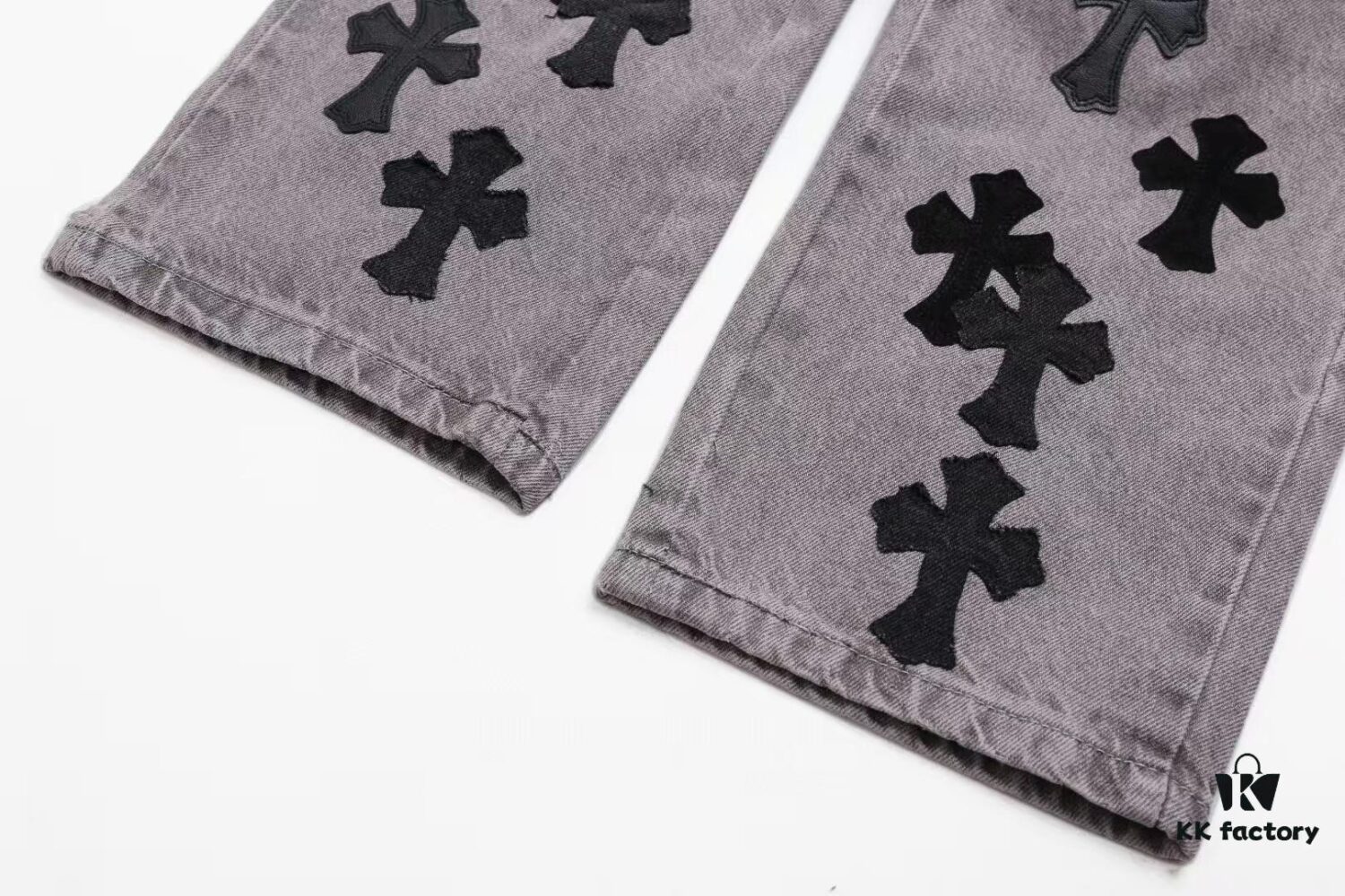 Chrome Hearts & CH Metal Cross New Style Premium Bull Denim Jeans