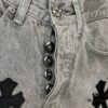 Chrome Hearts & CH Metal Cross New King Cow Denim Jeans