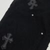 Chrome Hearts CH Cross Embellished Patchwork Leather Logging Jeans