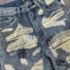 Chrome Hearts & Klutch CH Blue Washed Destroyed Patch Denim Jeans