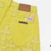 Chrome Hearts CH New York Limited Yellow Dopamine Denim Jeans Unisex Streetwear