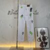 Chrome Hearts & Croce 24SS London Limited Horse Hair Green Denim Pants - #Y020