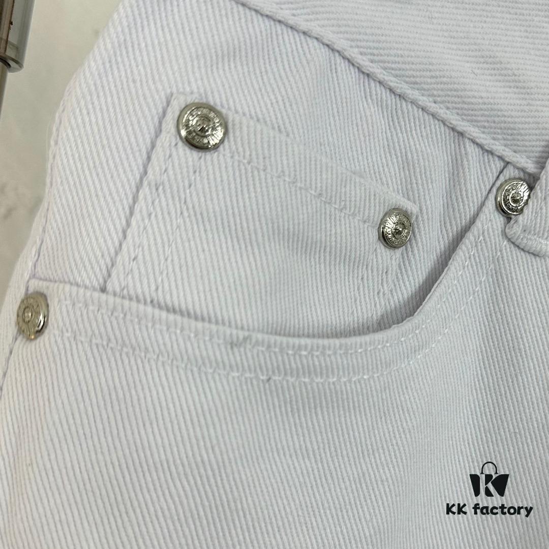 Chrome Hearts & Croce 24SS London Limited Horse Hair Green Denim Pants - #Y020