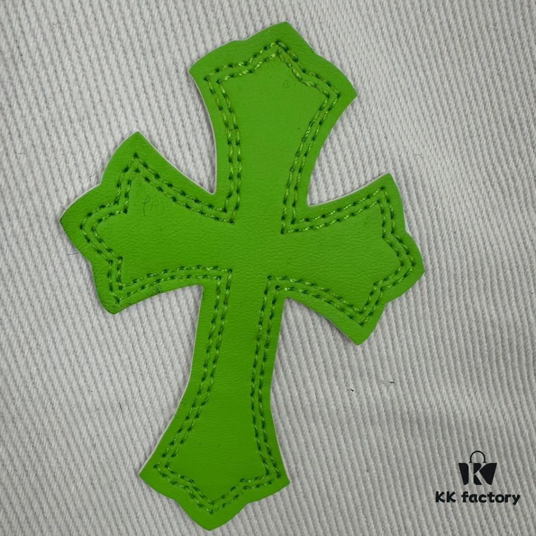 Chrome Hearts & Croce 24SS London Limited Horse Hair Green Denim Pants - #Y020