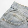 Chrome Heart Cross Patch Leather Denim Jeans KL012