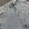 Chrome Heart Cross Patch Leather Jeans KL012