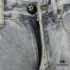 Chrome Heart Cross Patch Leather Jeans KL012