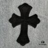 Chrome Heart Cross Patch Leather Jeans KL012