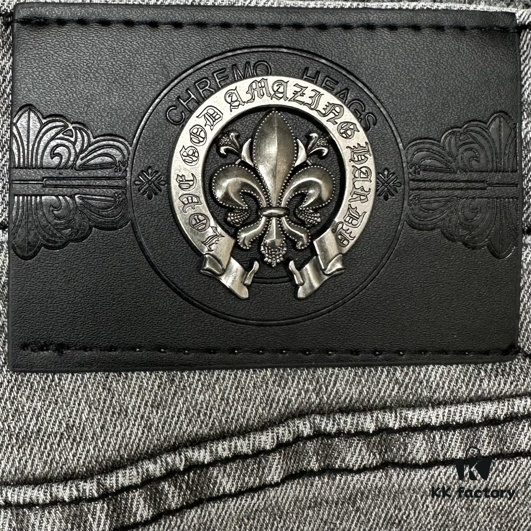 Chrome Hearts | Gray High-Street Slim Fit Denim Jeans