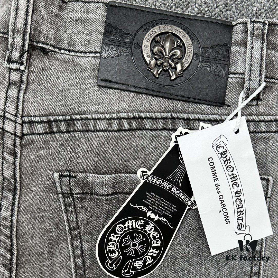 Chrome Hearts | Gray High-Street Slim Fit Denim Jeans