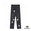 Chrome Hearts｜Chrome Hearts 24SS VIP Custom Black and White Patch Denim Pants