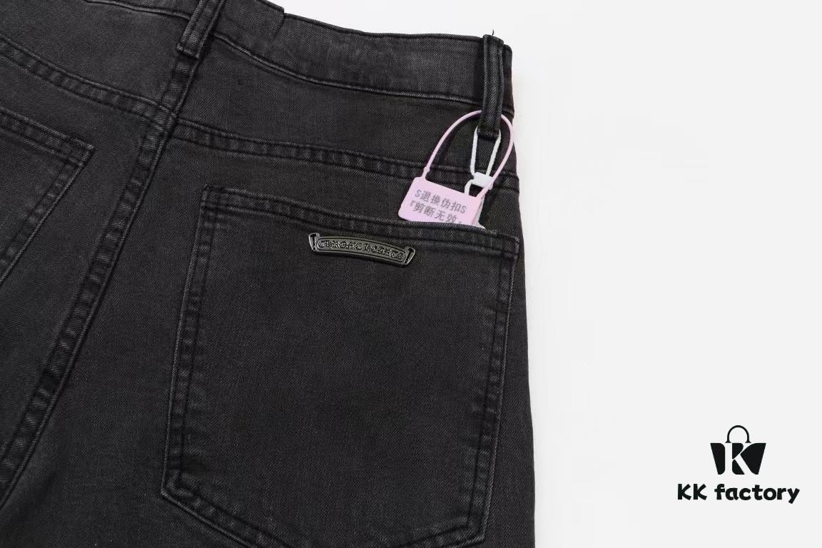 Chrome Hearts｜Chrome Hearts 24SS VIP Custom Black and White Patch Denim Pants