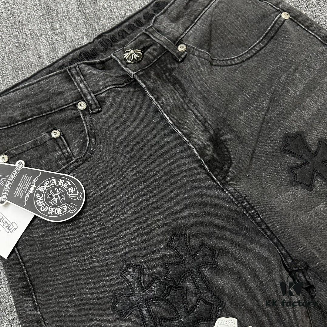 Chrome Hearts｜Chrome Hearts 24SS VIP Custom Black and White Patch Denim Jeans
