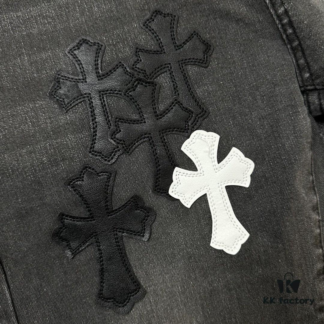 Chrome Hearts｜Chrome Hearts 24SS VIP Custom Black and White Patch Denim Jeans